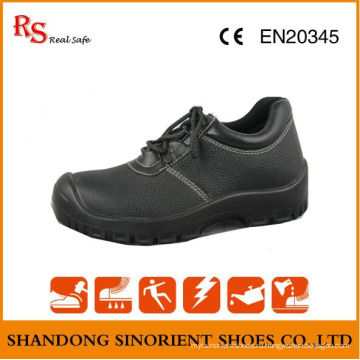 Сертификат Ce Black Black Buffalo Leather ESD Chef Safety Shoes RS046